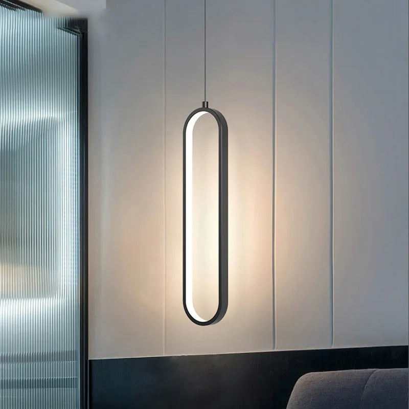 Sophisticated LED Pendant Chandelier: Minimalist design, Perfect for Bedroom, Restaurant, Living Room