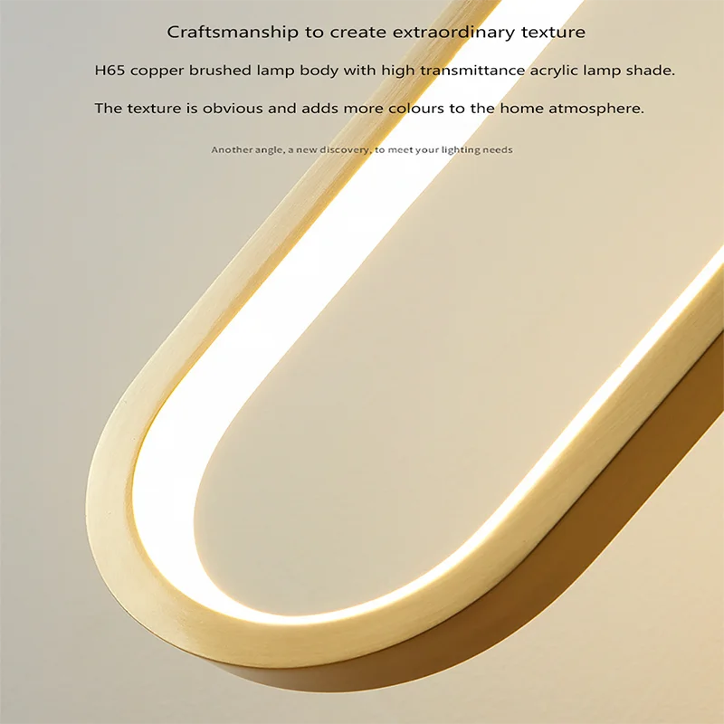 Sophisticated LED Pendant Chandelier: Minimalist design, Perfect for Bedroom, Restaurant, Living Room