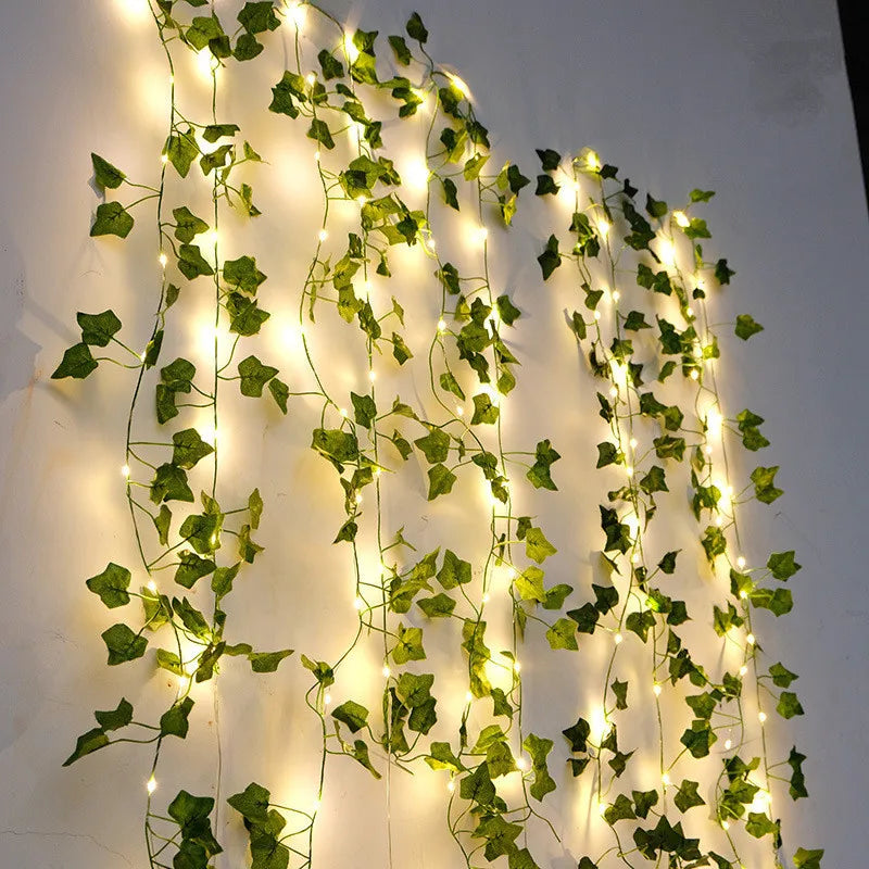 Multi-Purpose Enchanting Flower Green Leaf String Lights