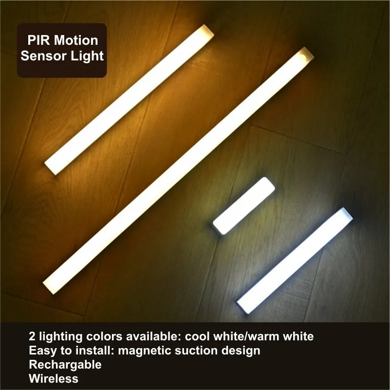 USB Rechargeable Motion Sensor LED Bar Lights