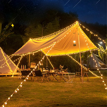 Waterproof USB/Battery-Powered Crystal Globe String Lights for Outdoor Use